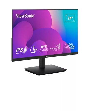 экран: ViewSonic 23.8",VA240-H,Full HD,1MS,100 HZ,IPS,HDMI,VGA,SuperClear