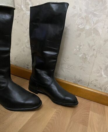 ботинки лыжные: Сапоги офицерские хромовые из 100% кожа снутри и снаружи,советского