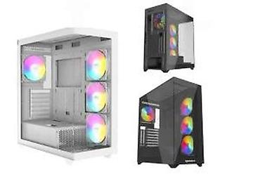 Ostali kompjuterski delovi: RAIDMAX ATX kućište sa staklenim bočnim panelom i ARGB osvetljenjem - — 16