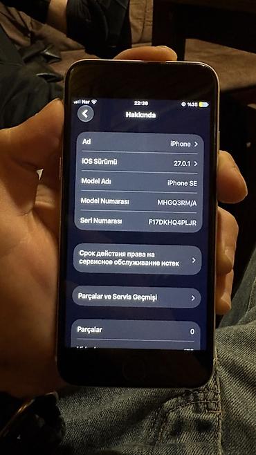 iphone se ekran: IPhone SE 2022, 64 GB, Ağ — 5