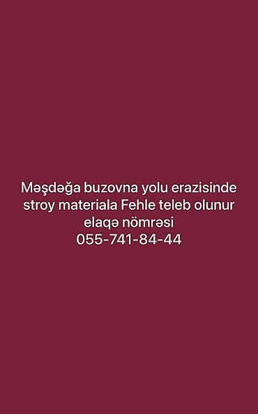 ekskavator operatoru vakansiya: Məşdəğa–Buzovna yolu ərazisində tikinti materialları sahəsində fəhlə — 1