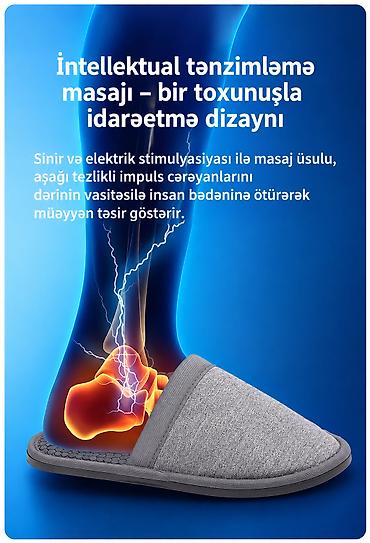 Masajorlar: №929 — Ayaq masajoru MDHL JY-006, Vibrasiya massajı, 8 rejim, Boz — 4
