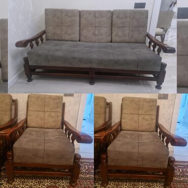 Digər biznes avadanlığı: Divan 2 kreslo temiz fisdiq agacinnan ela veziyyetde. Temiz fabrik