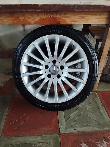 17 disk təkər: Mercedes-Benz orijinal 17" yüngül lehimli disk və təkər komplekti Ela — 1