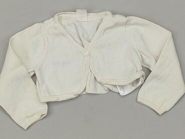 białe koronkowe spodenki: Cardigan, H&M, 9-12 months, condition - Good