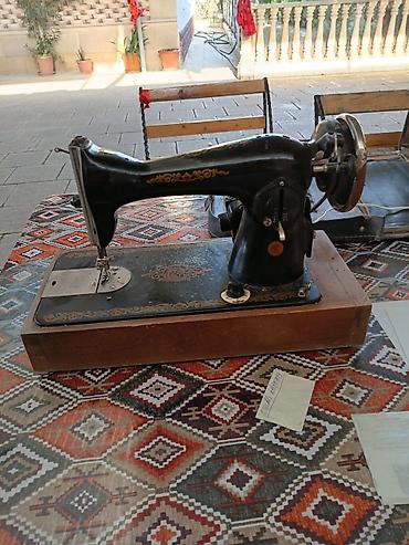 maşın velosiped: Köhnə tip portativ tikiş maşını – çamadan korpusda - Çamadan tipli — 8