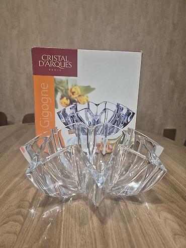 Qab-qacaq və mətbəx ləvazimatları: Cristal d’Arques Paris “Gigogne” kristal qab - Material: yüksək — 3