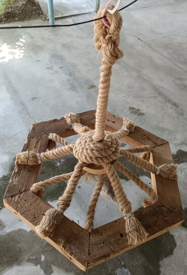 lusturlər: Çılçıraq, 6 lampa, Taxta