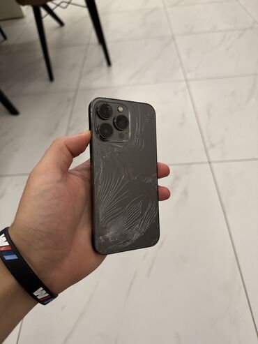 сколько стоит бэушный iphone 13: IPhone 13 Pro, Б/у, 1 ТБ, Matte Space Gray, Чехол, 87 %