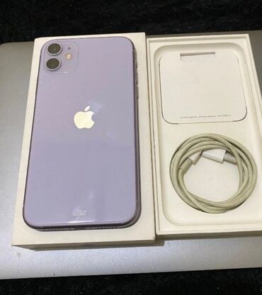 akumlyator alisi: IPhone 11, 128 GB, Deep Purple, Zəmanət, Face ID