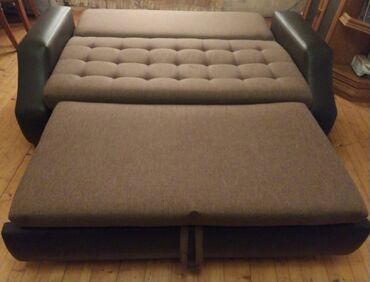 sofa: Диван-кровать, Б/у, Раскладной, С подъемным механизмом, Набук, Нет доставки