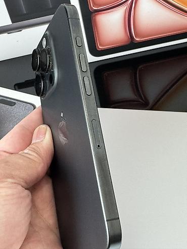 a17: IPhone 15 Pro, Новый, 256 ГБ, Black Titanium, Зарядное устройство, Чехол, Коробка, В рассрочку, 79 % — 3