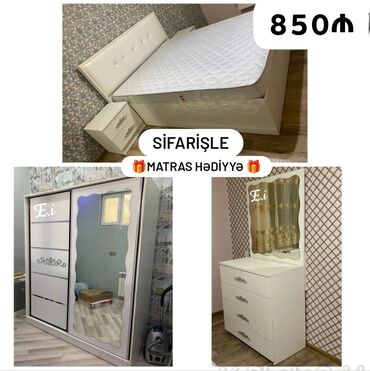 tək carpayılar: *Yataq dəsti Kupe Dolabla 850Azn 💥* ✔️Rəng seçimi var *🎁Matras