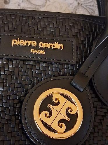 Çantalar: Pierre Cardin Paris qadın çantası – qara rəng - Material: toxunuş — 4