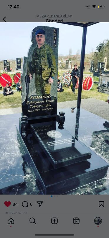 Başqa xidmətlər: Hər növ Qəbir başları, Mezar daslari ucuz ve kefiyyetli hazırlanması — 20