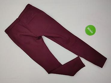 bordowe: Zara, Spodnie materiałowe damskie, rozmiar M — 5