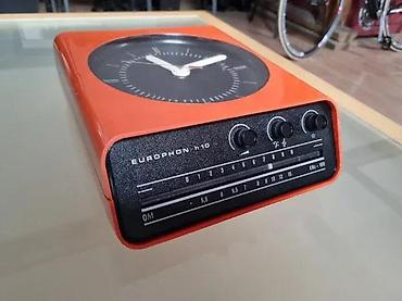 Satovi za kuću: EUROPHON H10 SPACE AGE ZIDNI SAT RADIO | Redak stari space age zidni — 4