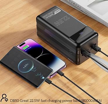 power case: Портативный аккумулятор Hoco 80000 mAh, 22.5W - Емкость: 80 000 mAh — — 6