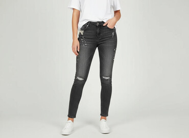 Jeansy: Denim 1982, Jeansy damskie, rozmiar L