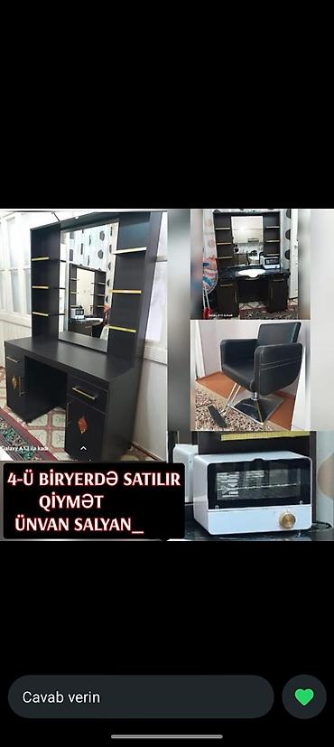 dekor güzgü: Salon mebeli və avadanlıqları dəsti – 4 ədəd birlikdə Tərkib: - — 1