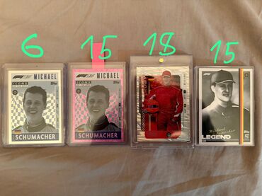 Kolleksiya kartları: Topps Formula 1 Resmi Kartlar, Qiymetler kartlarin uzerinde qeyd — 1