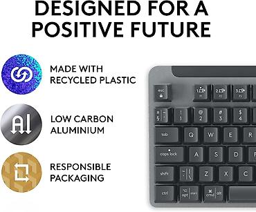 logitech mx: Клавиатура, Logitech, Механическая, Bluetooth, Проводное подключение, Размер: 80% — 3