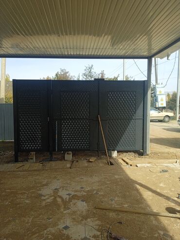 Откатные ворота: Металлические, Автоматические, Для частного дома, Для магазина, Для холодильника, С калиткой, Оптом, Новый, Бесплатная установка — 23