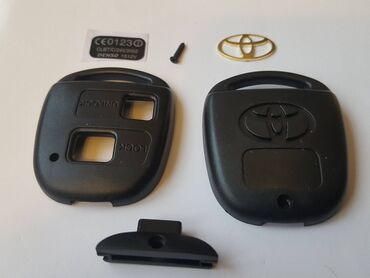 Корпуса автоключей для Тойота. 2 кнопки без лезвия (под установку