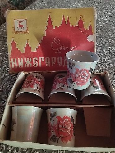 skuter servis: Məhsul: “Nijniy Novqorod” suveniri – 6 ədəd porselen rumka dəsti — 1