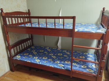 двухъярусная кровать машина: Oğlan və qız üçün, İşlənmiş, Çarpayı