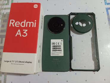 Redmi: Redmi, Redmi A3, Б/у, 128 ГБ, цвет - Зеленый