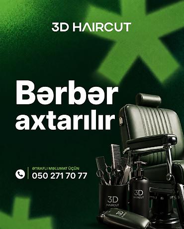 utucu teleb olunur: 3D Haircut Salon üçün bərbər axtarılır! 💈 Vəzifə: Müştərilərə peşəkar — 1