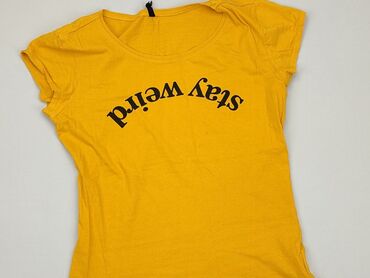 żółty t shirty damskie: T-shirt, S, stan - Dobry