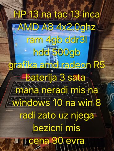 lidl parocistac 2 u 1: AMD A8, 13.1 "