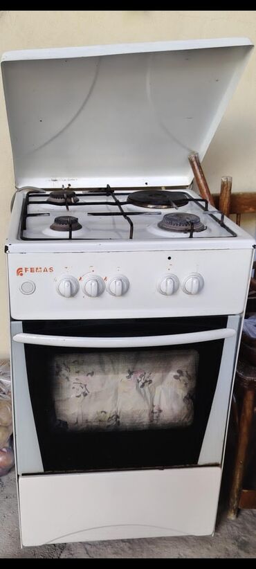 mikrodalgali soba: Плита Комбинированная, Отдельностоящая, 4 конфорки, Б/у