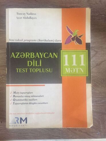 azərbaycan dili buraxılış 2100 test 70 sınaq 140 mətn nizami hüseynov: Azərbaycan dili rm 111 mətn 10 manat
(içi temizdir)