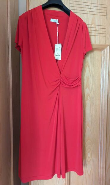 vintage haljina: Prodajem Nova letnja crvena haljina Apanage broj 44 sa etiketom