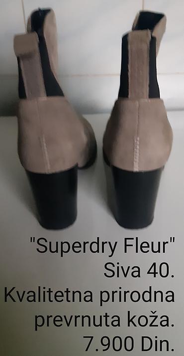 Gležnjače: Original Superdry “Fleur” ženske gležnjače - Boja: siva - Veličina — 3