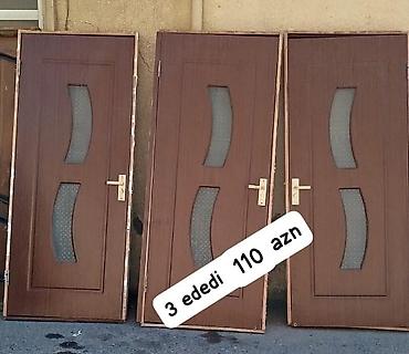 Mdf otaq qapilari 3 ededdir olcu 85 en 2.05 hun 3 ededi cemi 110 azn