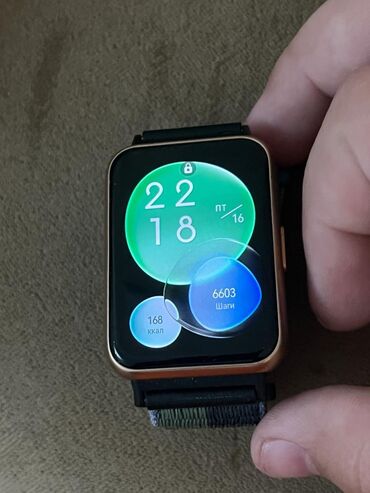 fit: İşlənmiş, Smart saat, Huawei, Sensor ekran, rəng - Qızılı