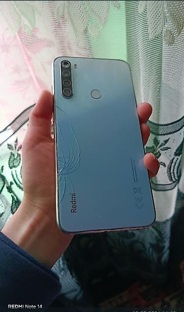 nintendo switch qiymeti: Redmi Note 8 (2021), 64 GB, rəng - Mavi, Barmaq izi — 3