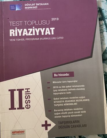 6 ci sinif namazov kitabi yukle: Riyaziyyat 2 hissə işlənmiş 3 azn