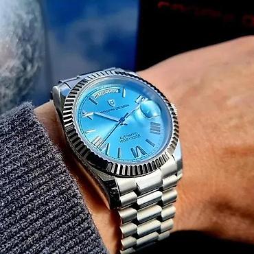Ručni satovi: PAGANI DESIGN PD-1752 - Tiffany plava -Rolex Day-Date Homage Potpuno — 1