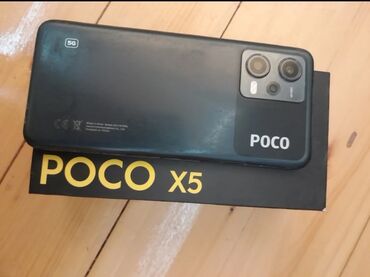 Poco X5 5G, 256 ГБ, цвет - Серый, Гарантия, Сенсорный, Отпечаток пальца