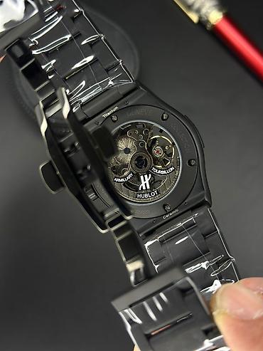 Qol saatları: Yeni, Qol saatı, Hublot, rəng - Qara — 5