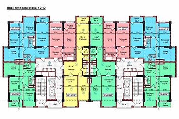 гск акжол 7мкр: 1 комната, 47 м², Элитка, 7 этаж, ПСО (под самоотделку) — 3