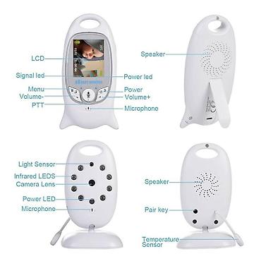 Видеоняни: Видеоняня радионяня baby monitor vb601 ночное видение и термометр — 4