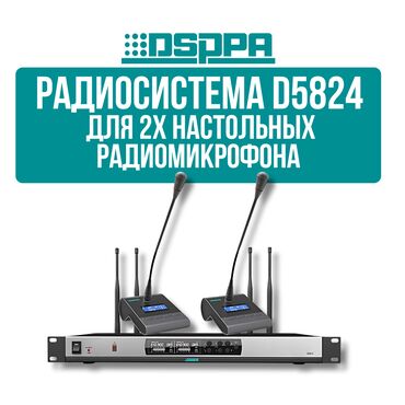 Рации и диктофоны: Радиосистема DSPPA D5824 Профессиональная система с приемником и 2