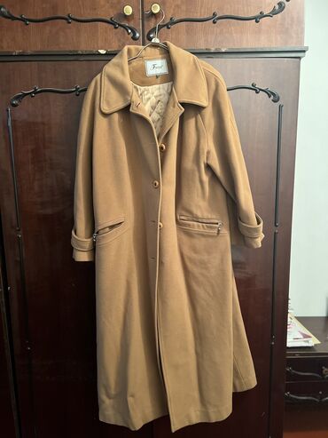 женское пальто зима осень: Пальто, 7XL (EU 54)