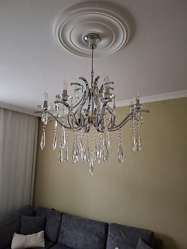 rels işıq: Çılçıraq, 8 lampa, Metal — 2